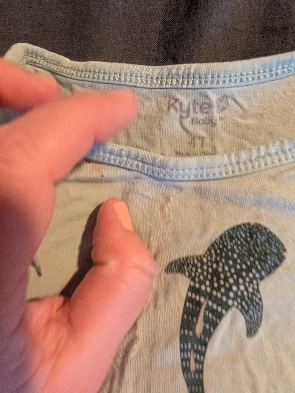 Kyte BABY- Sage SharkPajama Set - Picture 2 of 2